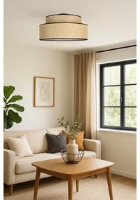Plafoniera BOHO 1xE27/60W/230V diametro 40 cm beige
