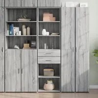 Credenza Grigio Sonoma 50x42,5x185 cm in Legno Multistrato 3281460