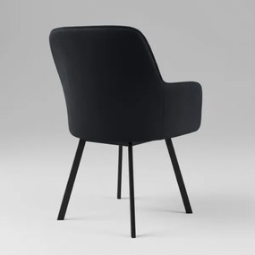 Sedia da pranzo AMELIA nero