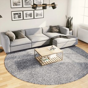 Tappeto Shaggy Pamplona A Pelo Lungo Moderno Blu Ø 280 Cm /