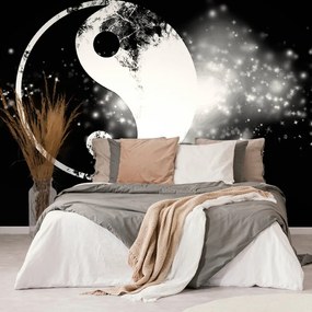 Carta da parati – Simbolo Yin e Yang in bianco e nero
