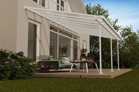 Tettoia per terrazza in policarbonato Feria Palram - Canopia 3 x 6,1 m bianco
