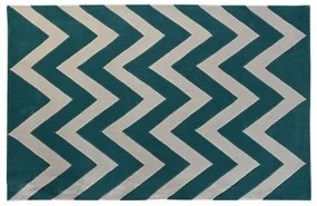 Tappeto DKD Home Decor Poliestere Zig zag Bicolore 120 x 180 x 2 cm