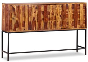 Credenza in legno massello di sheesham 120x30x80 cm