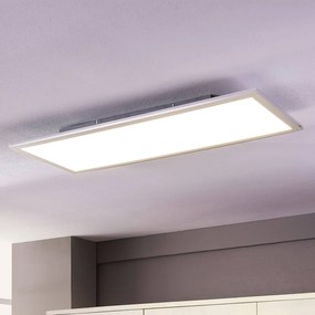 Pannello LED Lindby Livel, set di 2, 4.000 K, 80 x 30 cm, argento