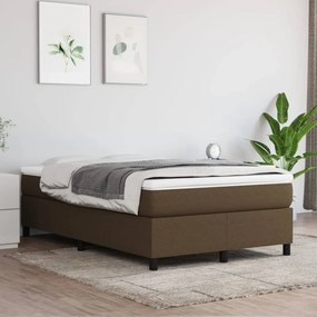 Giroletto A Molle Con Materasso Marrone Scuro 120x200cm Tessuto /