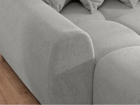 Divano angolare grigio chiaro (con penisola a sinistra/con chaise lounge) Albane – Ropez