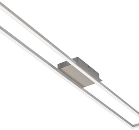 Plafoniera LED Frames argento IP20, 1800 lumen