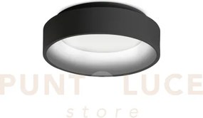Ziggy plafoniera le led 3000k 21w 2750 lm nera 27,7cm
