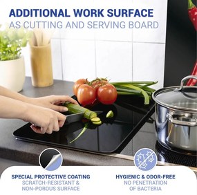 Set di 2 copri stufe in vetro, 52 x 30 cm Peperoni - Wenko