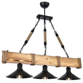 Lampada a sospensione in legno di carpino Kütük Yanık - Opviq lights