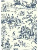 Coordonne Carta da parati Bucolic Toile - Indigo