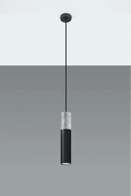 Lampadario a Sospensione in Acciaio e Cemento BORGIO 1 GU10 da interno