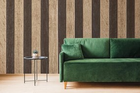 Carta da parati – Imitazione legno bicolore