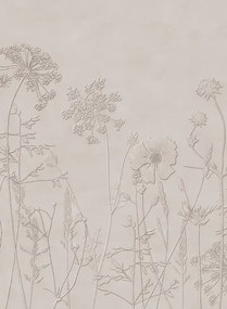 Eijffinger Carta da parati panoramica Silhouette Flowers - 350702