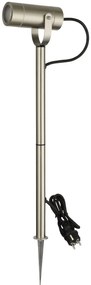 Faretto a Picchetto Acciaio Inox Orientabile GU10 IP54 Alt. 61cm