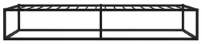 Giroletto nero in metallo 90x200 cm