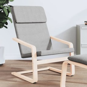 Sedia Relax Grigio Chiaro İn Tessuto /