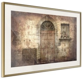 Poster  Mysterious Door  Cornice Quadri Cornice d'oro con passe-partout, Larghezza x Altezza Home decor 90x60