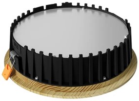 APLED-Lampada LED RONDO WOODLINE LED/12W/230V 4000K diametro 20 cm pino legno solido