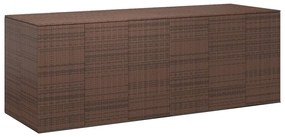 Contenitore Da Giardino İn Rattan Pe 291x100,5x104 Cm Nero /
