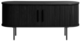 Tavolo TV nero in rovere 120x56 cm Nola - Unique Furniture