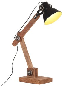 Lampada Da Scrivania Industriale Nera Rotonda 58x18x90 Cm E27 /