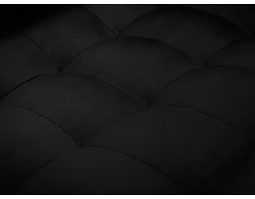 Divano in velluto nero , 219 cm Santo - Milo Casa