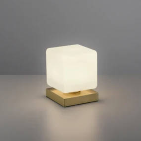 Lampada da tavolo in ottone con LED dimmerabile con tocco - Jano