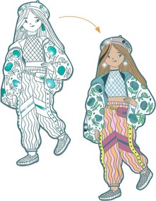 Disegni da colorare per piccoli stilisti - Angele & amiche