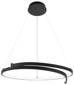 Lampadario LED a sospensione con filo LORENZO LED/35W/230V nero