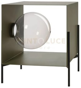 Mobile da soggiorno di design globe piccolo giada,base nera