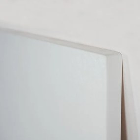 Piatto doccia in mineralmarmo 80x120 cm bianco effetto pietra con griglia e piletta sifonata