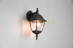 Livenza applique da esterno down 4 lati fusione di alluminio nera e...