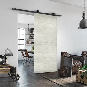 Porta scorrevole Beton in mdf, L 93 x H 212 cm, con binario Indus