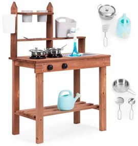 Cucina per bambini in legno di abete + accessori