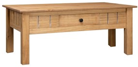 Tavolino Da Salotto 100x60x45 Cm İn Pino Massello Panama Range /