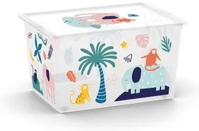 Scatola per bambini bianca in plastica 55x39x31 cm C Box Style – KIS