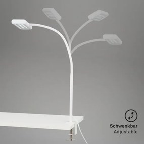 Brilo - LED Flessibile lampada da tavolo con clip TRASNA LED/7,5W/230V bianco