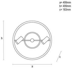 Plafoniera LED dimmerabile LED/60W/230V 3000-6500K nero + telecomando
