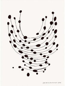 Poster 30x40 cm Dancing Dots – Leise Dich Abrahamsen – The Poster Club