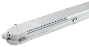 Plafoniera LED 150cm 55W IP66 CCT - con driver Osram Icutronic - con Kit di Emergenza Integrato Colore Bianco Variabile CCT