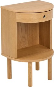 Comodino colore naturale chiaro con effetto rovere Paron – Actona