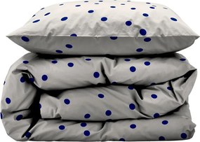 Set copripiumino e federa blu/color crema in raso di cotone per letto singolo 140x200 cm Solaris – Södahl