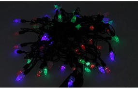 Mini Lucciole 60 Led Multicolori RGB Forma Punta di Frecca Goccia Pioggia Per Natale Festa Decorativa Filo Nero 8,8 metri Uso Interno CS31064
