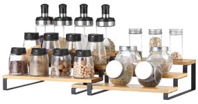 Set da 2 portaspezie MARGE, nero/marrone