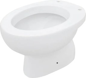 Vaso infanzia H 31 bianco in ceramica con scarico a pavimento