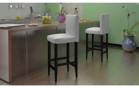 Sgabelli Da Bar 6 Pz Bianchi İn Similpelle /