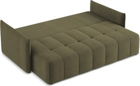 Divano color kaki allungabile/con contenitore 225 cm Moku – Makamii