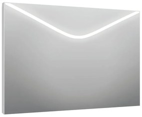 Specchio con illuminazione integrata bagno rettangolare L 100 x H 70 x P 2.5 cm